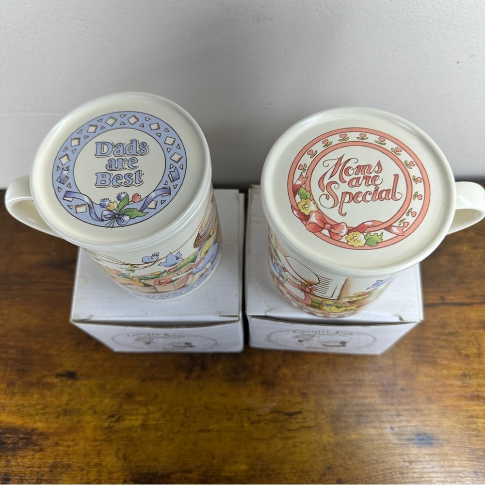 Vintage Watkins Country Kids Collectors Mugs "Dads Are Best" & "Moms Are Special - Picture 3 of 9